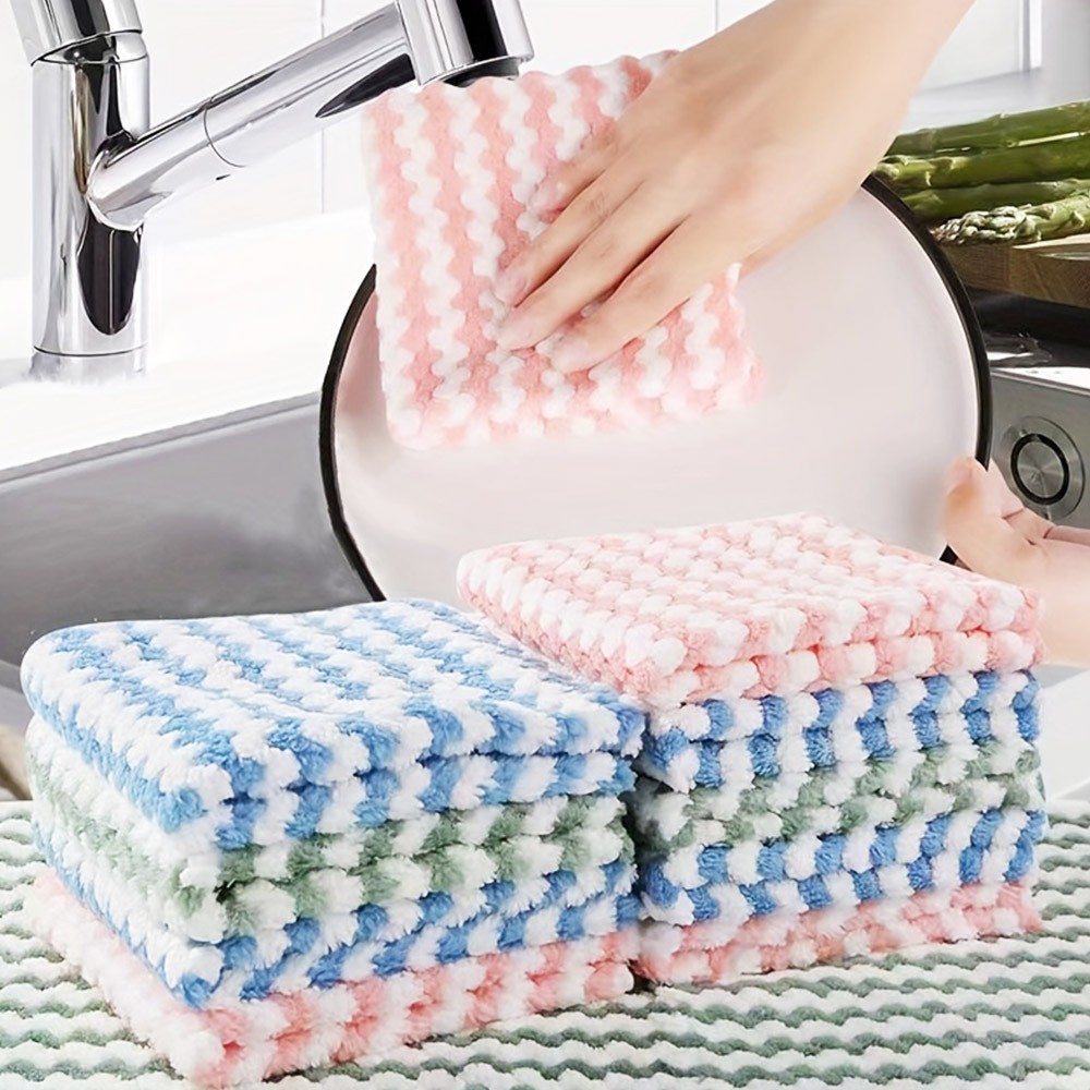 10pcs 22*22cm Kitchen Dishcloths