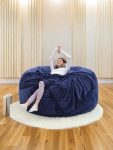 6’ft Lazy sofa beanbag Chair USA Free Shipping:Shredded High-Rebound Memory Foam Furniture Extendable Durable Cushion Soft with flannel fabric Removable Machine washable